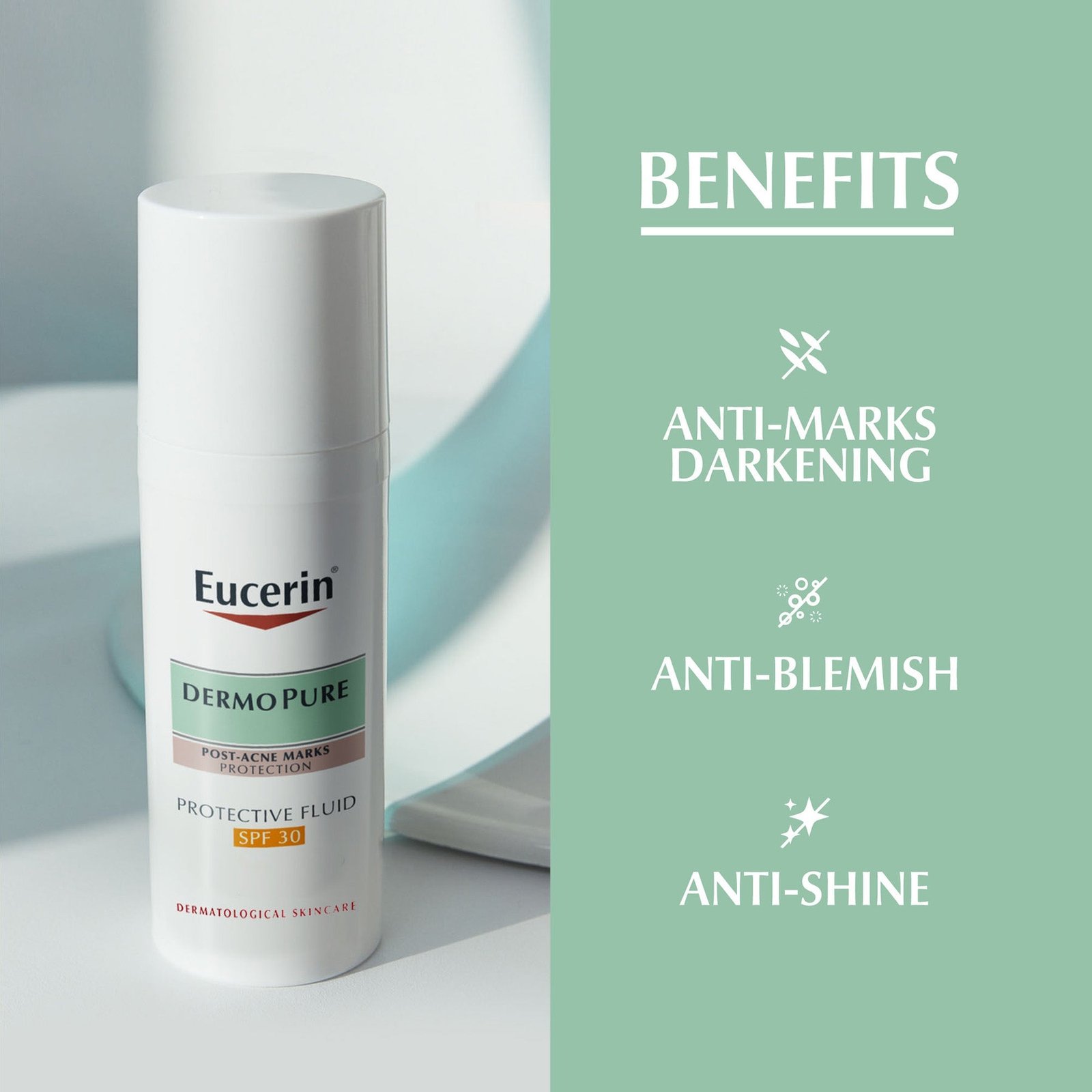 Eucerin DermoPurifyer Oil Control Post-Acne Marks Protection and Protective Fluid SPF 30 50ml - Image 2