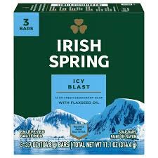 Irish Spring Icy Spring Bars Trio 104.8G Irish Spring Icy Spring Bars Trio 104.8G