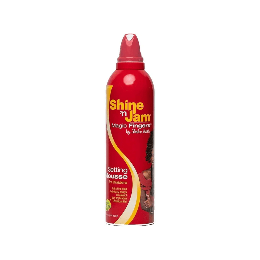 Shine 'n Jam Magic Fingers by Stasha Harris Setting Mousse for Braiders 354ml
