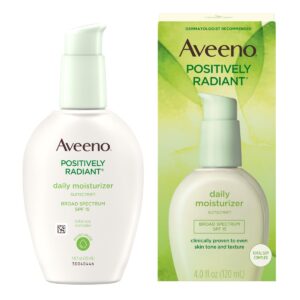 Aveeno Positively Radiant Daily Face Moisturizer For Even Skin Tone, Spf 15 Aveeno Positively Radiant Daily Face Moisturizer For Even Skin Tone, Spf 15