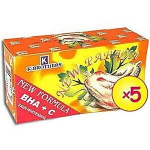 K Brothers New Formula Papaya Soap With Bha + Vit C (1 Pack) K Brothers New Formula Papaya Soap With Bha + Vit C (1 Pack)