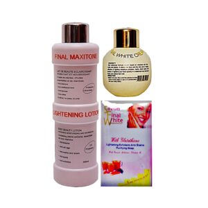 Final Maxitone ( Lotion, Bar Soap And Face Cream ) Pack Of 3