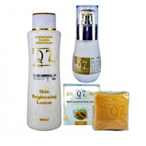 Q7 Paris Brightening ( Lotion, Serum And Soap ) Pack Of 3