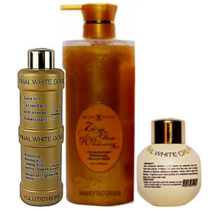 Final White Gold Lightening ( Lotion, Body Wash And Face Cream ) Pack Of 3