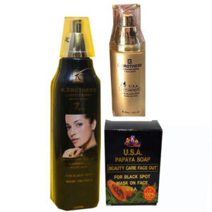 K. Brothers Lightening ( Body Lotion, Serum And Soap ) Pack Of 3. K. Brothers Lightening ( Body Lotion, Serum And Soap ) Pack Of 3.