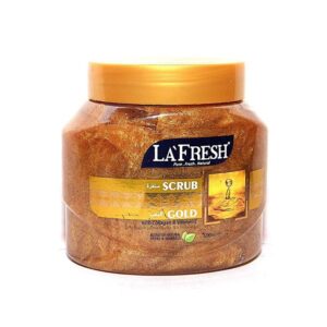 La Fresh Gold Exfoliating Face & Body Scrub With Collagen & Vitamin E – 500Ml