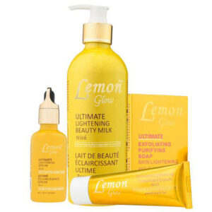 Lemon Glow ( Body Lotion, Serum, Tube Cream And Soap ) Pack Of 3