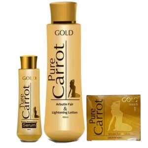 Pure Carrot Gold Lightening ( Lotion, Serum & Soap ) 3Pc Set