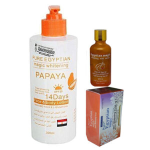 Pure Egyptian ( Lotion, Serum And Soap ) Pack Of 3
