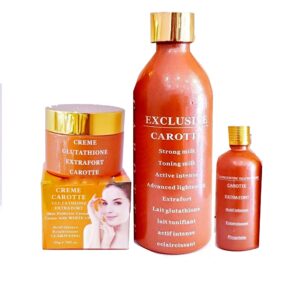 Lait Glutathione Carotte ( Body Lotion, Soap And Serum ) Pack Of 3