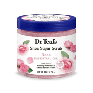 Dr Teal’S Shea Sugar Body Scrub, Rose With Essential Oil 538G Dr Teal’S Shea Sugar Body Scrub, Rose With Essential Oil 538G