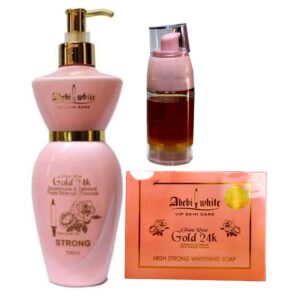 Abebi White 24K Gold Pack Of 3