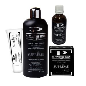 Pr. Francoise Bedon Supreme Lightening Pack Of 3 ( Lotion, Serum, Tube Cream And Soap ) Pr. Francoise Bedon Supreme Lightening Pack Of 3 ( Lotion, Serum, Tube Cream And Soap )