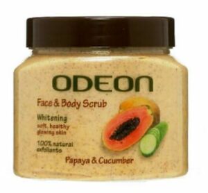 Odeon Face And Body Scrub (Papaya And Cucumber) Natural – 500Ml