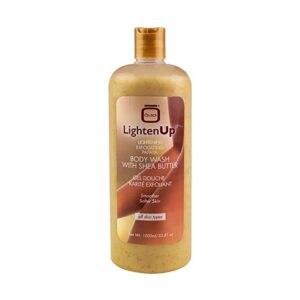 Lightenup Exfoliating Shower Gel 1000 Ml With Shea Butter, Papaya