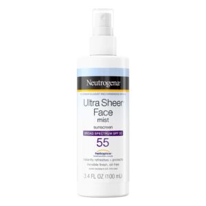 Neutrogena Ultra Sheer Face Mist Spf 55 Neutrogena Ultra Sheer Face Mist Spf 55