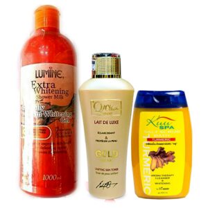 Q White, Lumine Gel & Kuu Spa Scrub Set – Brighten & Exfoliate