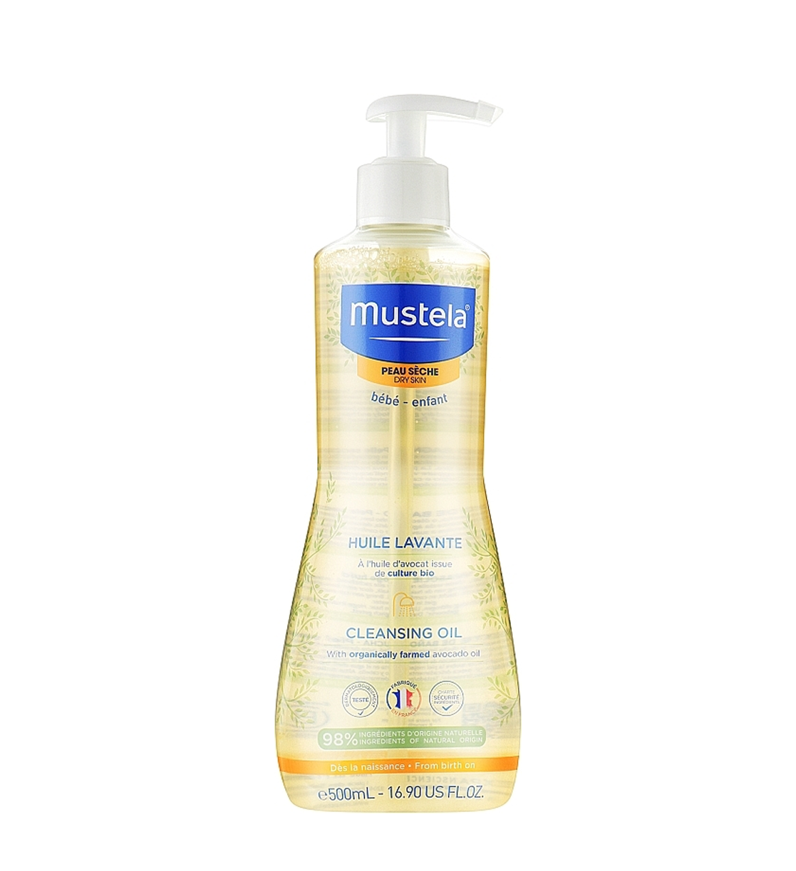 Mustela Organically Farmed Avocado Cleansing Oil – 16.90Oz/500Ml Mustela Organically Farmed Avocado Cleansing Oil – 16.90Oz/500Ml