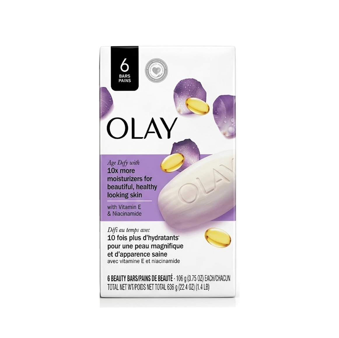 Olay Age Defy With Vitamin E & Niacinamide X 6 – 22.4Oz/636G Olay Age Defy With Vitamin E & Niacinamide X 6 – 22.4Oz/636G