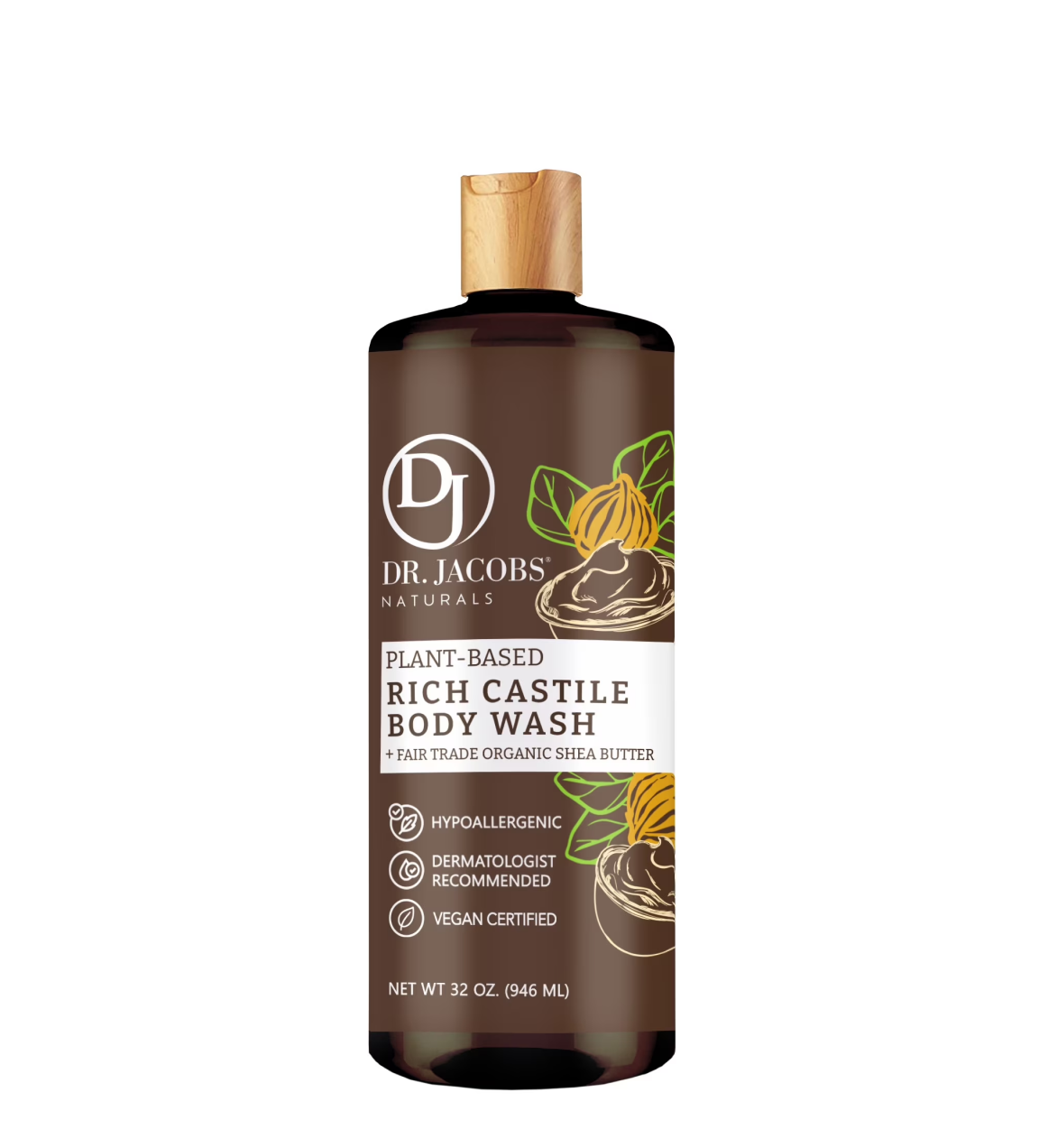 Dr Jacobs Naturals Rich Castile Organic Shea Butter Body Wash – 32Oz/946Ml Dr Jacobs Naturals Rich Castile Organic Shea Butter Body Wash – 32Oz/946Ml
