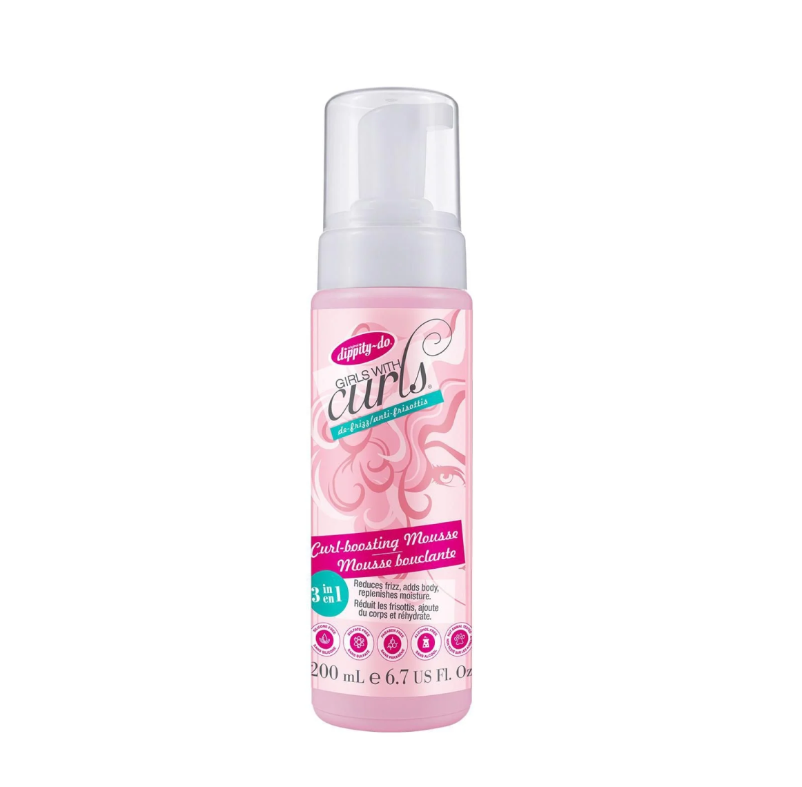 Dippity-Do Girls With Curls Defrizz/ Anti Frisottis Curl Boosting Mousse – 200Ml Dippity-Do Girls With Curls Defrizz/ Anti Frisottis Curl Boosting Mousse – 200Ml