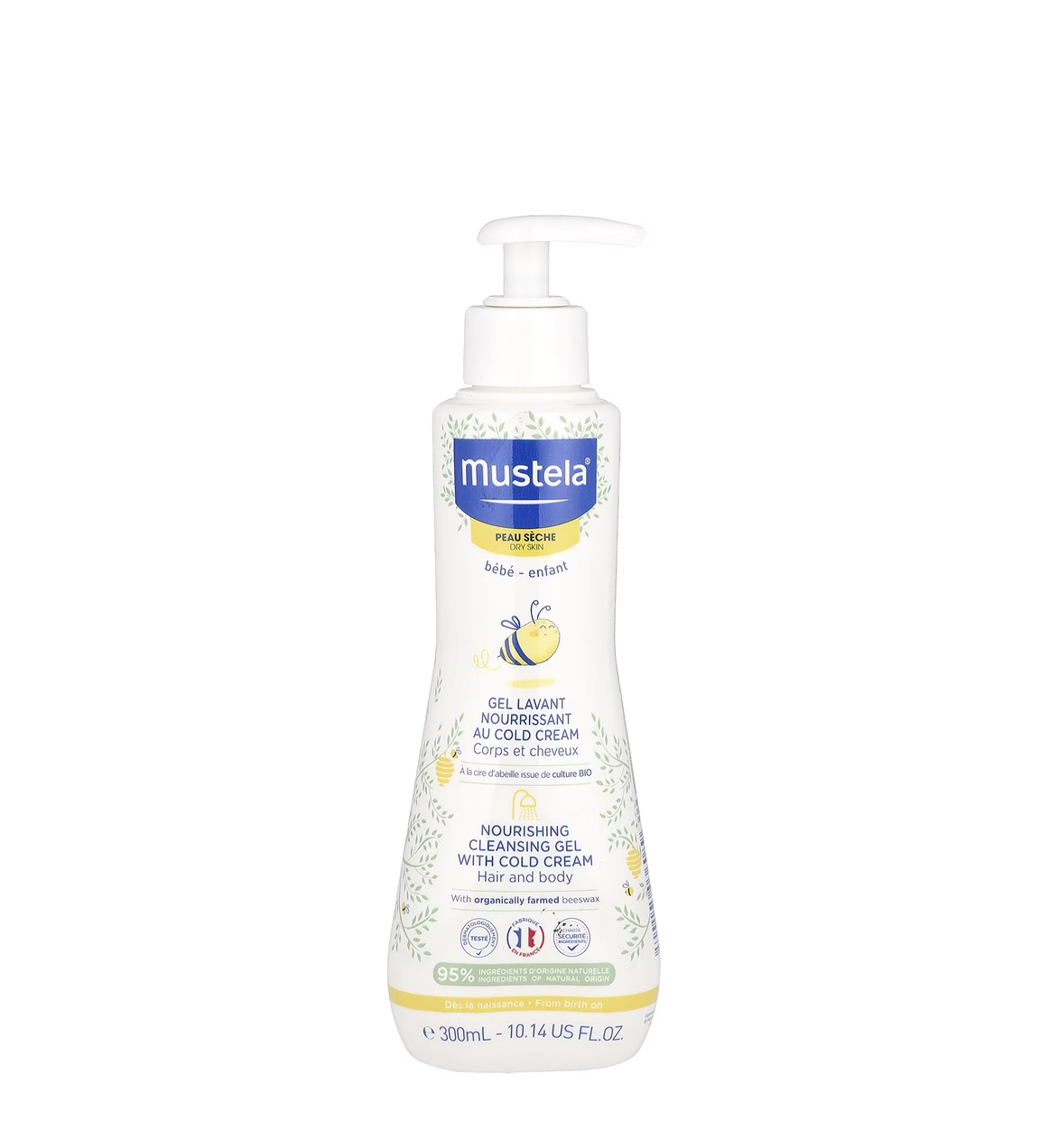 Mustela Nourishing Cleansing Gel With Cold Cream For Hair & Body – 10.14Oz/300Ml Mustela Nourishing Cleansing Gel With Cold Cream For Hair & Body – 10.14Oz/300Ml