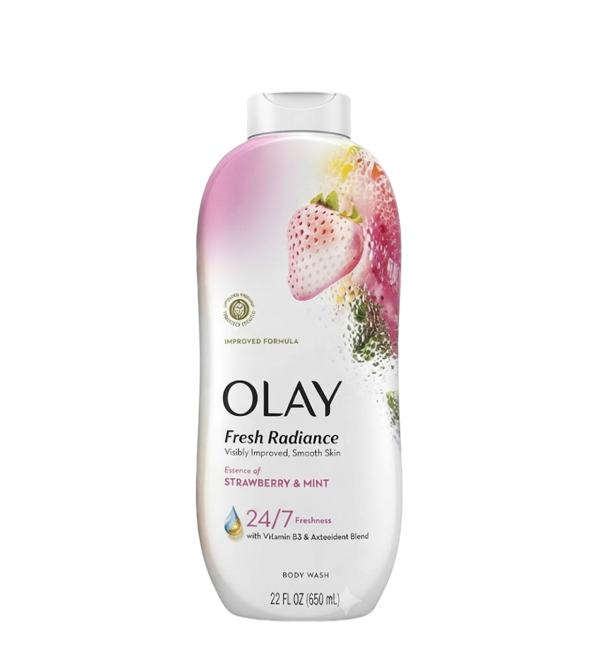 Olay Fresh Radiance Essence Of Strawberry & Mint Body Wash – 22Oz/650Ml Olay Fresh Radiance Essence Of Strawberry & Mint Body Wash – 22Oz/650Ml