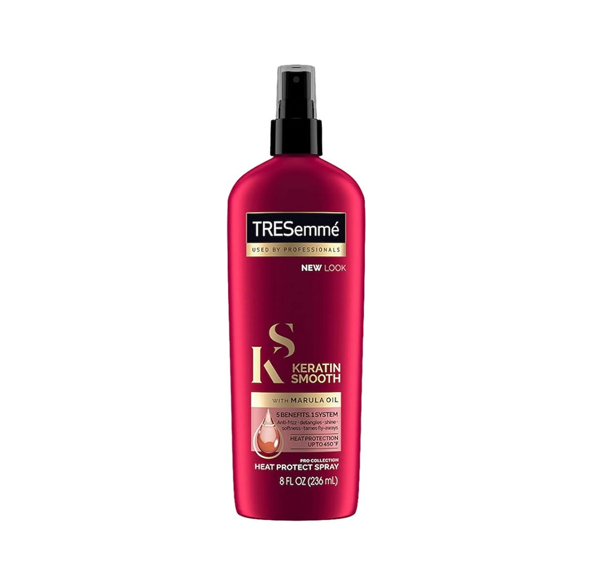 Tresemmé New Lock Ks Keratin Smooth W Marula Oil Heat Protect Spray – 8Oz/236Ml Tresemmé New Lock Ks Keratin Smooth W Marula Oil Heat Protect Spray – 8Oz/236Ml