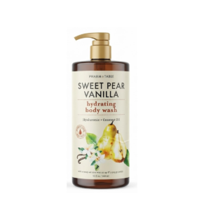 Pharm & Table Sweet Pear Vanillas Coconut Oil Hydrating Body Wash 32Oz/960Ml