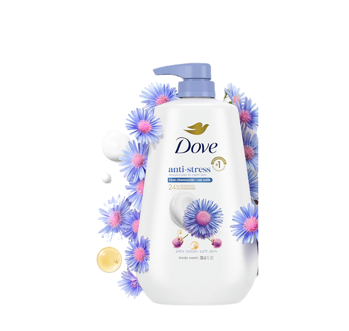 Dove Anti Stress Blue Chamomile + Oatmeal Body Wash – 30.6Oz Dove Anti Stress Blue Chamomile + Oatmeal Body Wash – 30.6Oz