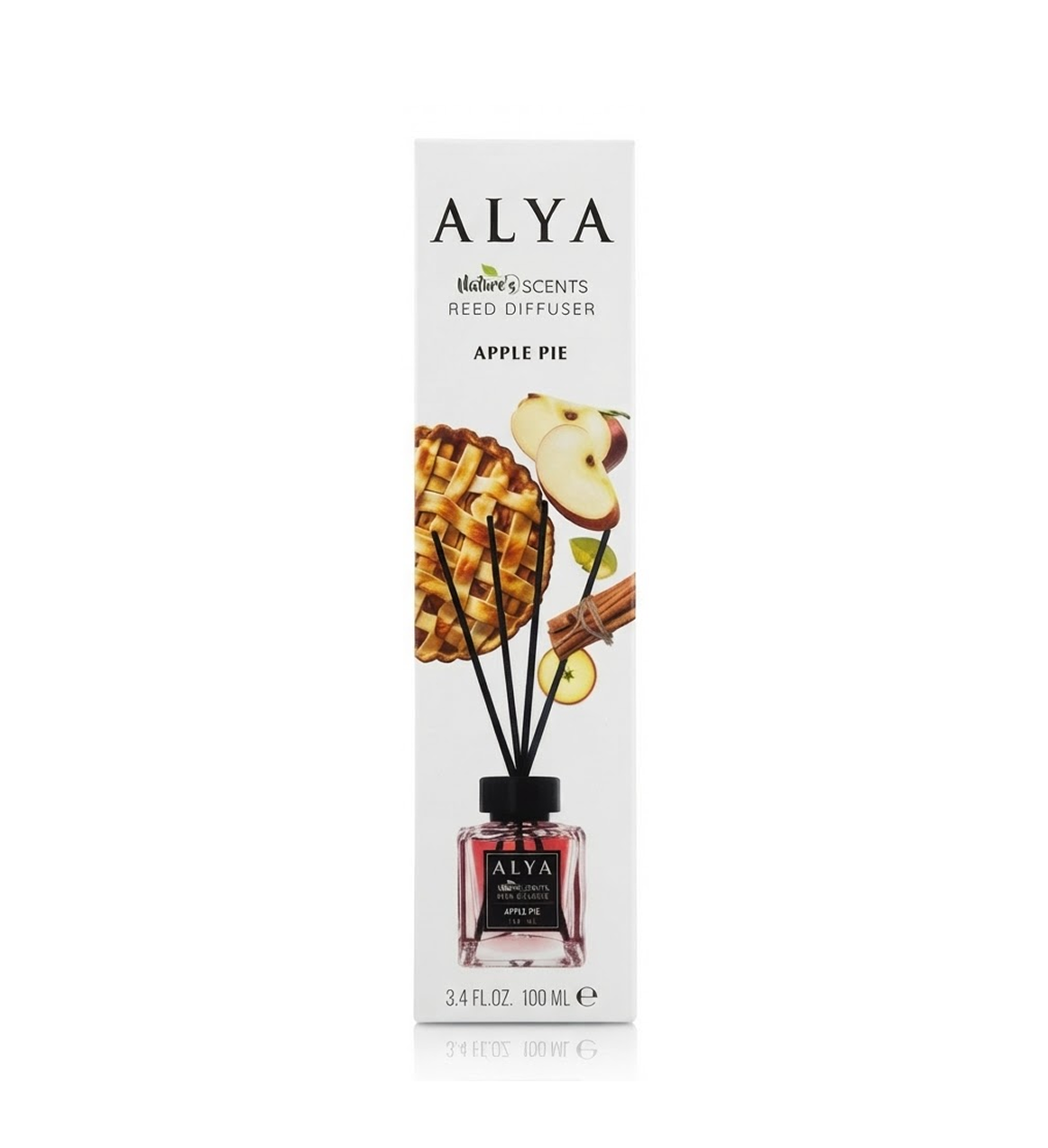 Alya Nature’S Scents Reed Diffuser Apple Pie 3.4Oz/100Ml Alya Nature’S Scents Reed Diffuser Apple Pie 3.4Oz/100Ml