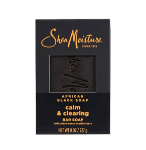 Shea Moisture African Calm & Restore Black Bar Soap 8Oz/227G