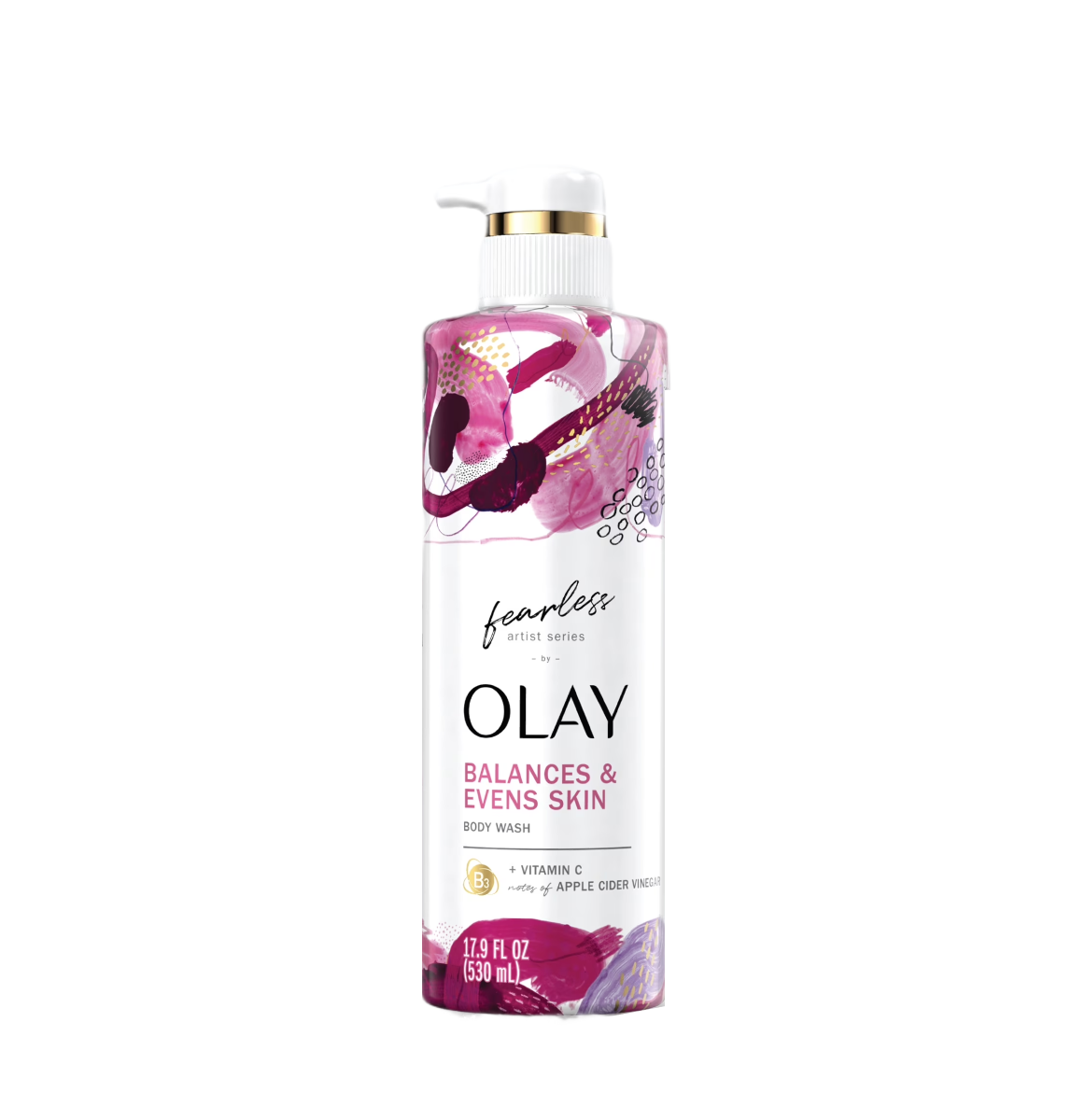 Olay Fearless Series Vitamin B3+C Balances & Evens Skin Body Wash – 17.9Oz/530Ml Olay Fearless Series Vitamin B3+C Balances & Evens Skin Body Wash – 17.9Oz/530Ml