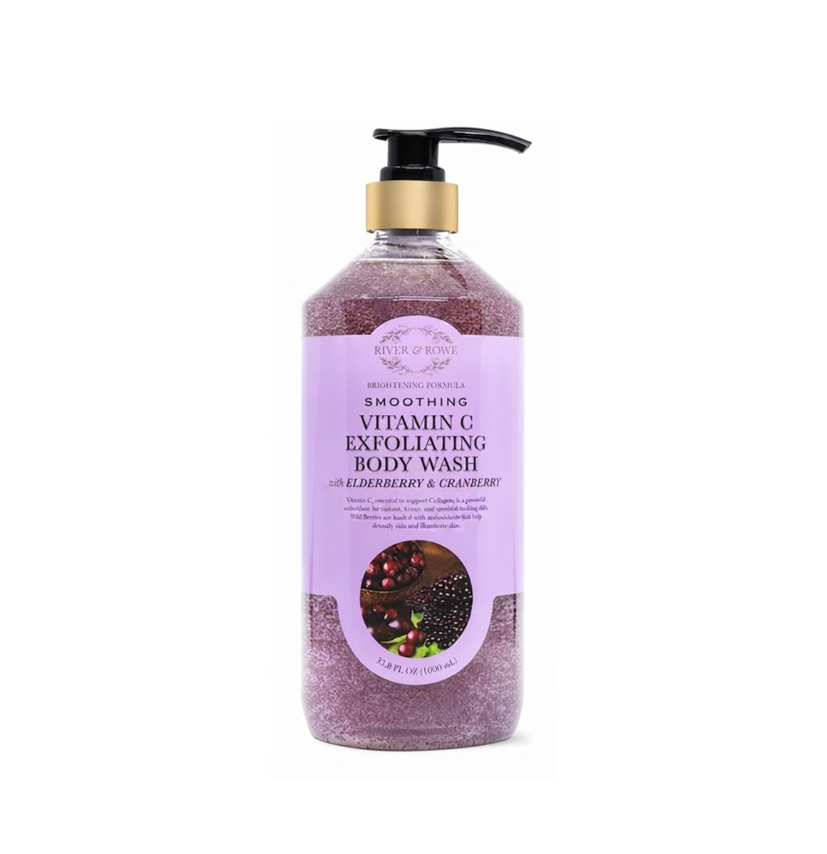 River & Rowe Smoothing Vitamin C Exfoliating Body Wash 33.8Oz/1L River & Rowe Smoothing Vitamin C Exfoliating Body Wash 33.8Oz/1L