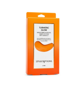 Spascriptions Turmeric Glow Brightening Hydrogel Under-Eye Pads 6 Pairs