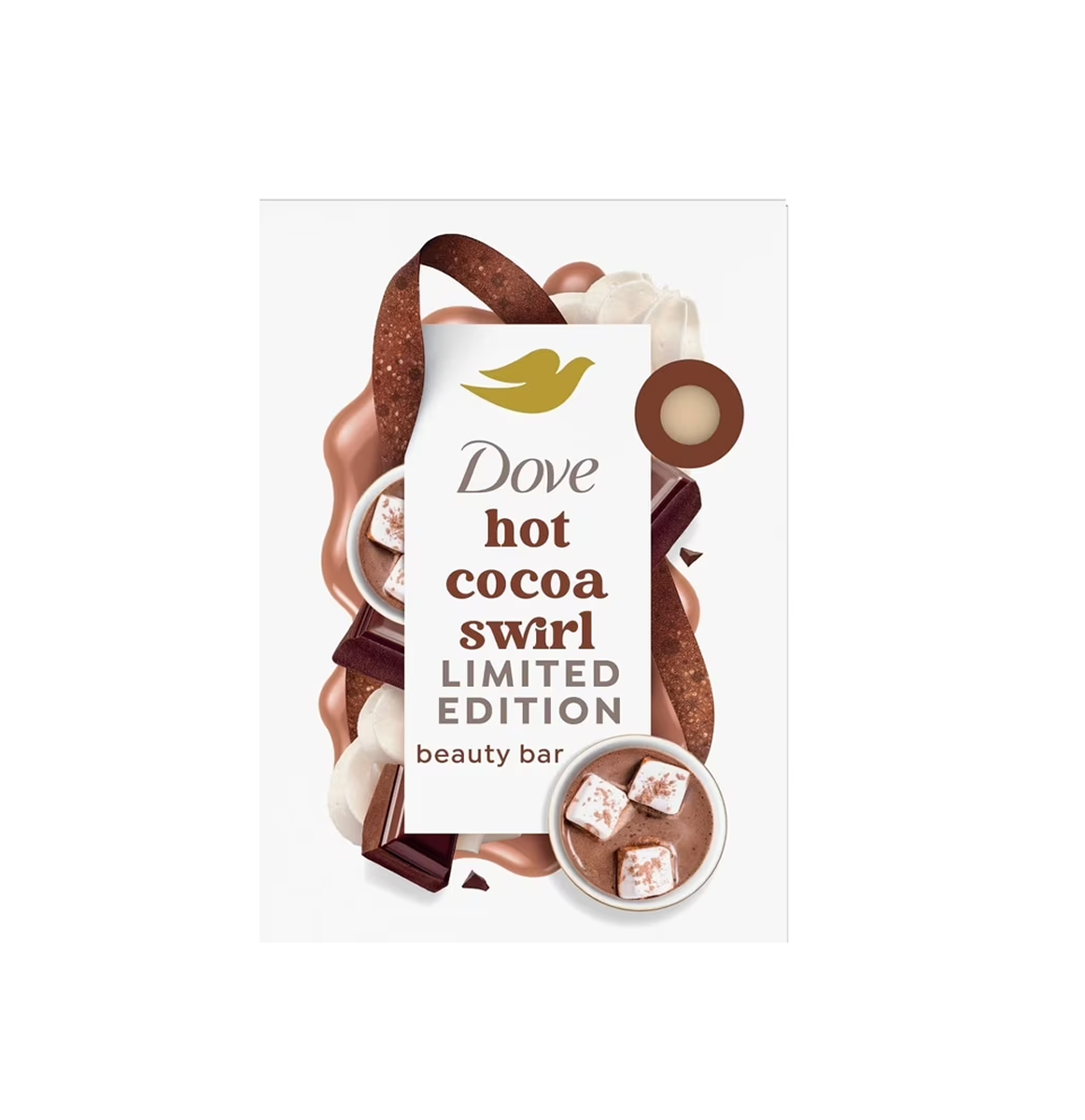 Dove Limited Edition Hot Cocoa Swirl Beauty Bar – 3.75Oz/109G Dove Limited Edition Hot Cocoa Swirl Beauty Bar – 3.75Oz/109G