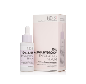 Nd-81 Clinical Solutions With Transparency 10% Alpha Hydroxy Exfoliating Serum