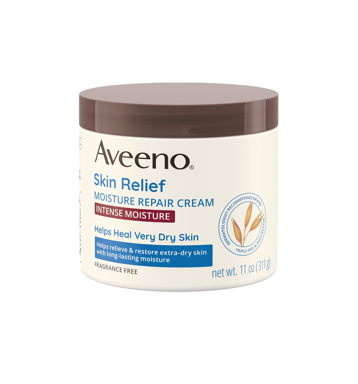 Aveeno Skin Relief Moisture Repair Cream Heals Very Dry Skin – 11Oz Aveeno Skin Relief Moisture Repair Cream Heals Very Dry Skin – 11Oz