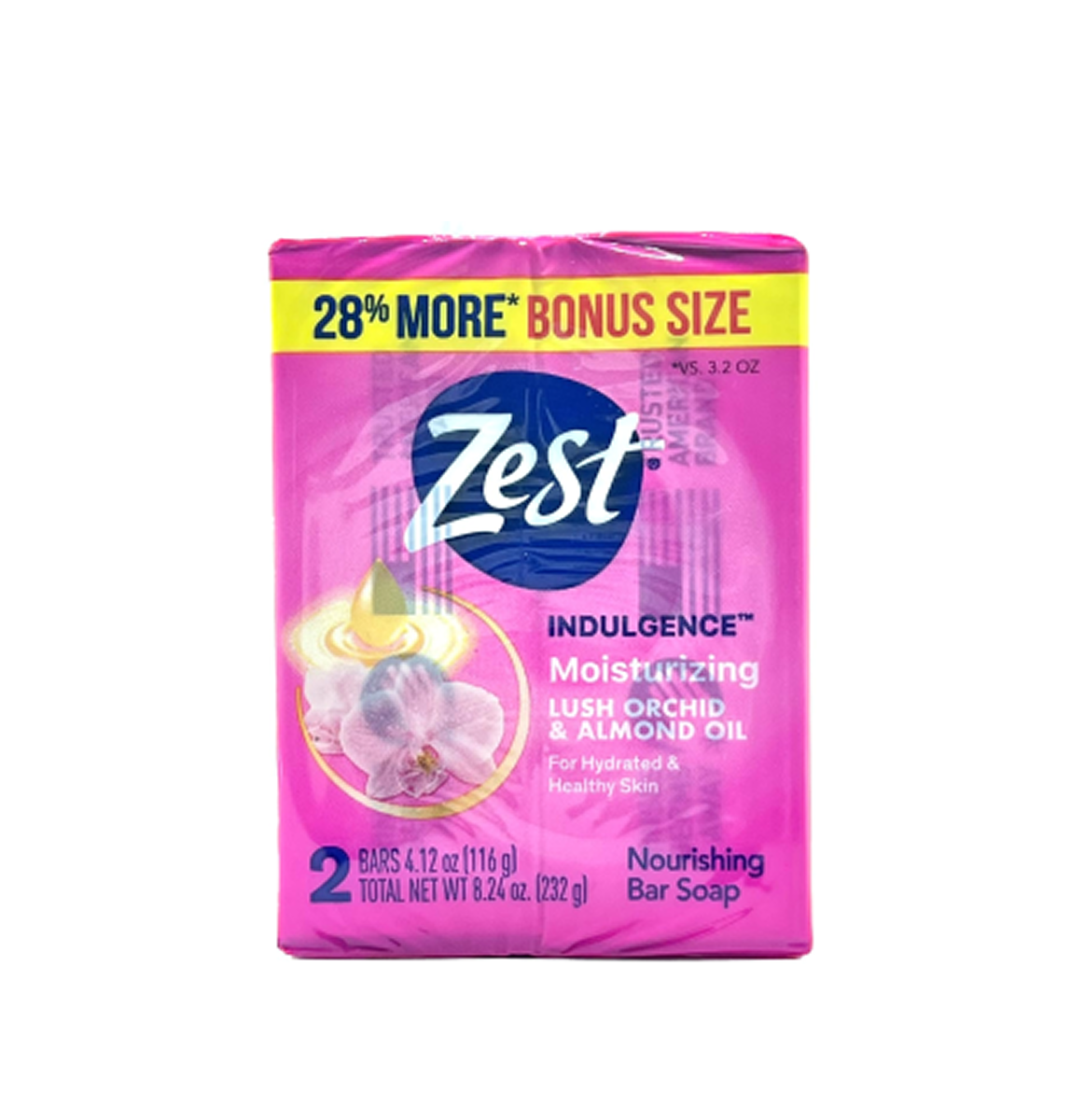 Zest Indulgence Moisturizing Nourishing Bar Soap X 2 – 4.12Oz/116G Zest Indulgence Moisturizing Nourishing Bar Soap X 2 – 4.12Oz/116G