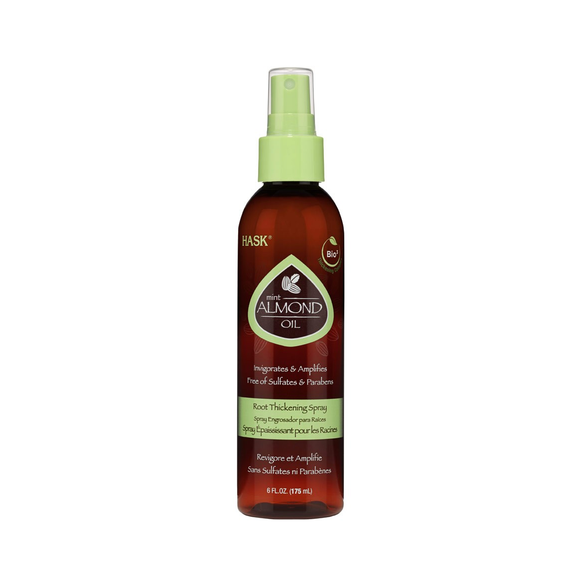 Hask Mint Almond Oil Root Thickening Spray – 6Oz/175Ml Hask Mint Almond Oil Root Thickening Spray – 6Oz/175Ml