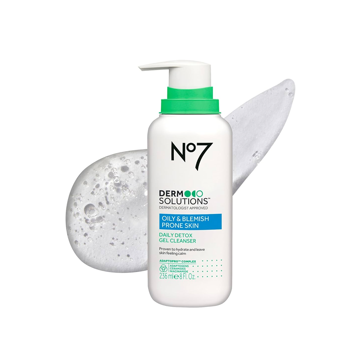 No7 Derm Solutions Oily & Blemish Prone Skin Daily Detox Gel Cleanser 473Ml No7 Derm Solutions Oily & Blemish Prone Skin Daily Detox Gel Cleanser 473Ml