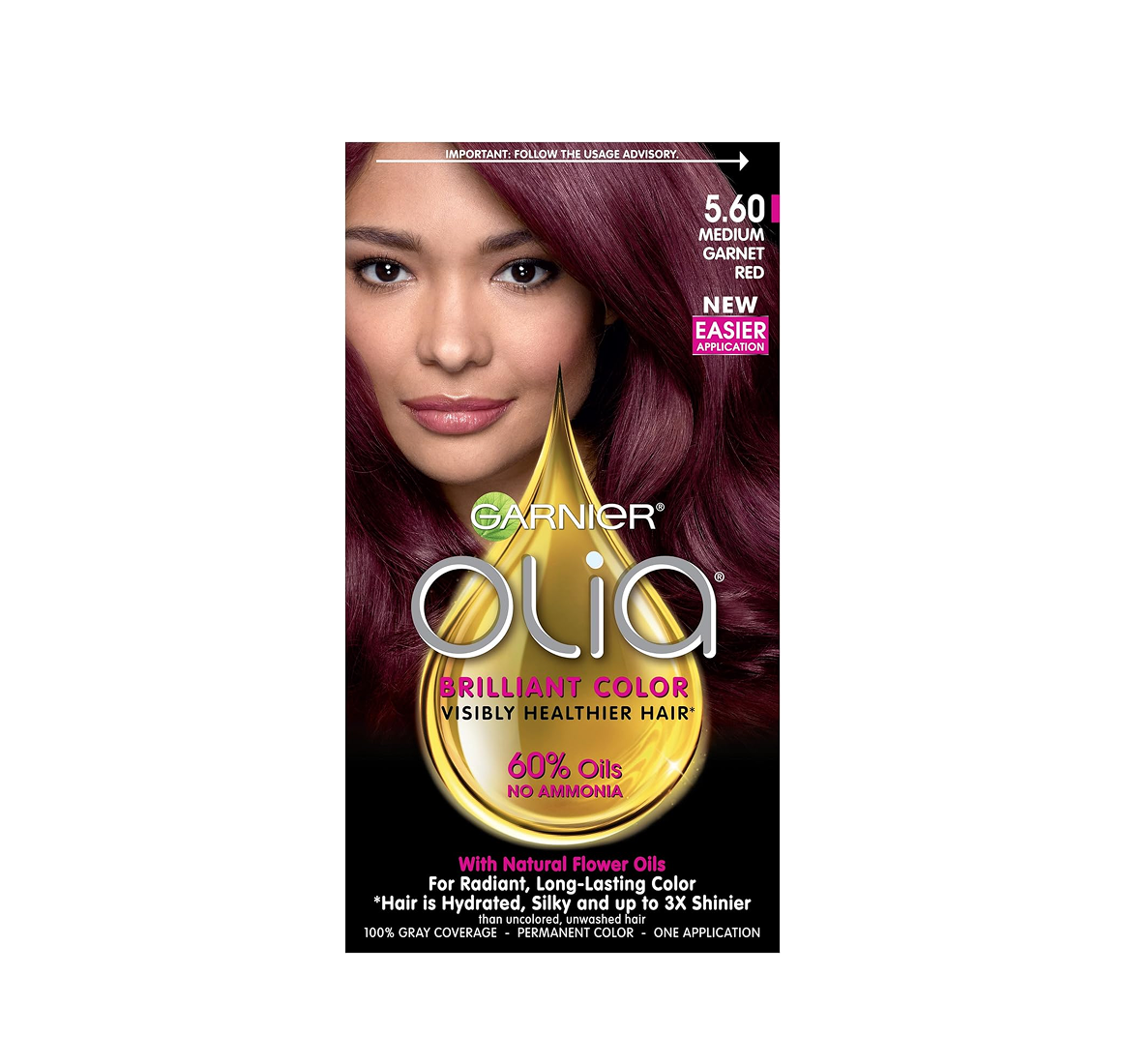 Garnier Olia Brilliant Color – Medium Garnet Red (5.60) Garnier Olia Brilliant Color – Medium Garnet Red (5.60)
