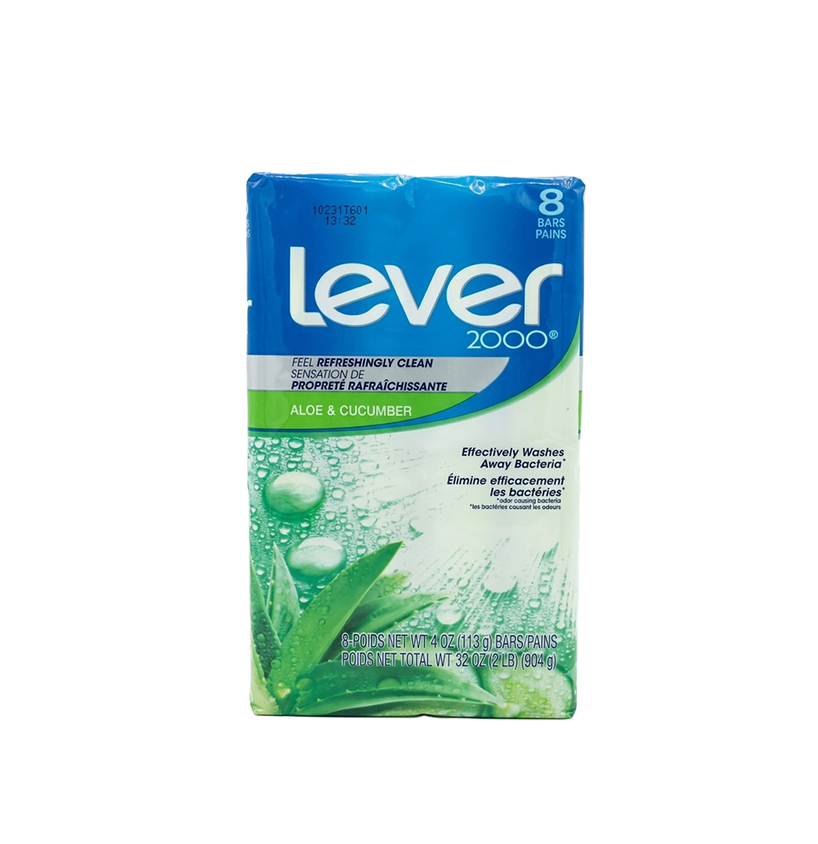 Lever 2000 Aloe & Cucumber Bar X 8 – 4Oz/113G Lever 2000 Aloe & Cucumber Bar X 8 – 4Oz/113G