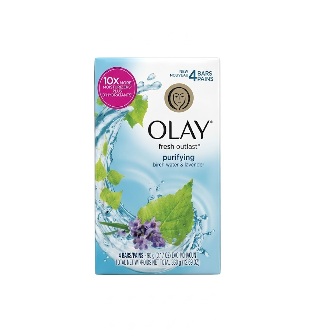 Olay Fresh Outlast Purifying Birch Water & Lavender X 4 – 12.69Oz/360G Olay Fresh Outlast Purifying Birch Water & Lavender X 4 – 12.69Oz/360G