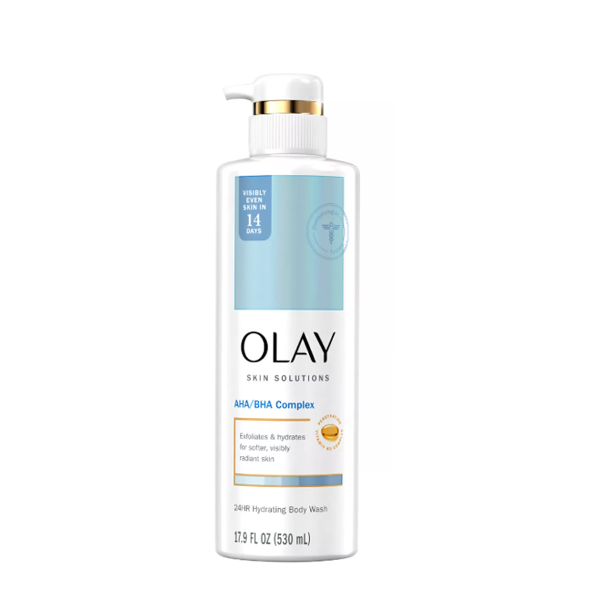 Olay Skin Solutions Aha/Bha Complex 24Hr Hydrating Body Wash – 17.9Oz/530Ml Olay Skin Solutions Aha/Bha Complex 24Hr Hydrating Body Wash – 17.9Oz/530Ml